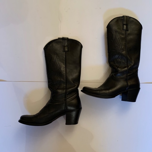 🖤 Perfect Leather Boots Size 9 - Picture 2 of 8